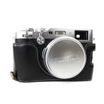 Fuji X100 / X100F X100S Aito Nahkainen Puoli Suojaava Kamera Laukku - Musta