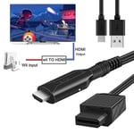 Christmas HD Wii till HDMI-adapterkonverterare med USB-kabel Hög hastighet Spelkonverteringskabel