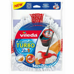 Vileda Easy Wring and Clean Turbo Microfibre 2in1 Replacement Refill Mop Head UK