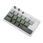 (Green) Mechanical Keyboard With Digital Stickers Creative Ornaments Desktop