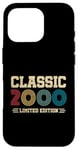 Coque pour iPhone 16 Pro 25 Year Old Gifts Classic 2000 Édition limitée 25e anniversaire