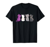 Asexuality Ace Flag Kawaii Cat Lover Gift Equality Asexual T-Shirt