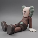 Kaws sittande modell leksaker PVC tecknad figur samlarobjekt docka bil interiör kaffe