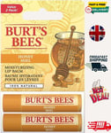 Burt's Bees Lip Balm Multipack - Honey & Beeswax Duo, Moisturizing Chapstick UK