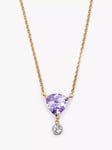 Eclectica Pre-Loved Swarovski Crystals Drop Pendant Necklace