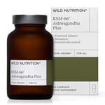 WILD NUTRITION Food-Grown® Ashwagandha KSM 66 Plus | Ethically Sourced Ashwagandha Capsules to Support Mind and Body | Ashwagandha Tablets to Support Stress and Anxiety | 60 Capsules