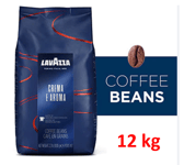 12 X LavAzza Crema E Aroma Coffee Beans, Super Roast,1kg/2.2lb Bags (Pack of 12)