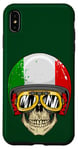 iPhone XS Max Made In Italy Cool Italian Flag Skull Illustration Graphic Case