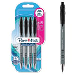 Paper Mate FlexGrip Gel Pens | Medium Point (0.7 mm) | Black Ink | 4 Count