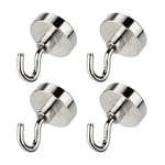 Magnetisk krok 4-pack Silver 1.5 kg