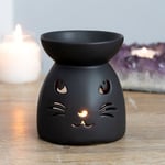 Black Cat Cut Out Oil Burner Wax Melts Gothic Halloween Home Fragrance Gift