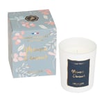 DRAEGER PARIS - Bougie Cadeau blanche Parfumée Santal Vénitien "Mamie d'amour" - Parfum Santal Vénitien - Idée Cadeau Maman, Grand-mère - Made in France - 100% Cire Végétale - 40h de combustion