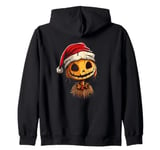 Celebrate the Season with this Christmas Scarecrow Zip Hoodie