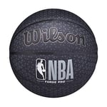 Wilson Ballon de Basketball intérieur/extérieur – Série NBA Forge Pro – Taille 5 – 69,9 cm (Noir)