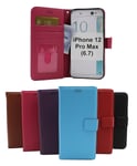 New Standcase Wallet iPhone 12 Pro Max (6.7) (Svart)