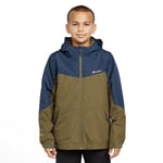 Berghaus Childrens Unisex Kids' Waterproof Stokesley 3 in 1 Jacket with Micro-fleece Inner - Blue - Size 9-10Y