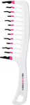 Big Hair Tools XL Size Wavy Wide Tooth Comb, White