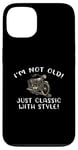 Coque pour iPhone 13 Inscription I'm Not Old I'm Classic with Style Motorcycle Gift Graphic