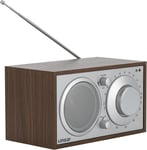 Radio nostalgique au design en bois intemporel,réglage analogique AM/FM,haut-parleur mono intégré,fonction AUX-IN,fonction casque,boutons de commande de haute qualité,radio de cuisine