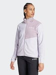 Adidas Terrex Womens Mountain Full Zip Fleece - Pink