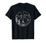 Camp Mountain Forest Nature Design Outdoor Adventure T-Shirt