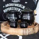 Large Black Cauldron Oil / Wax Burner Wicca Gothic Magic Halloween Gift Present