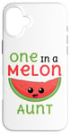 Coque pour iPhone 16 Plus One in a Melon Party Aunt Group assorti pour premier anniversaire