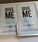 2   x Give Me Sheet Mask The Ultimate Face Fix Hyaluronic Acid New Free Postage