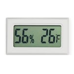 IUASNZ Compteur de jauge d'humidité de température numérique Maison intérieur extérieur hygromètre Station météo Horloge avec rétro-éclairage pour Bureau Maison