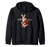 Velveteen Rabbit on Christmas Day Zip Hoodie