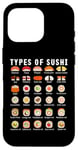 iPhone 16 Pro Types of Sushi T-Shirt Sushi Shirt Nigiri Sashimi Salmon Case