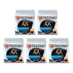 Tassimo L'OR Espresso Decaffeinato Coffee Pods x16 (Pack of 5, Total 80 Drinks)