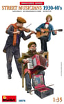 Street Musiciens 1930-40's C'Est Inclus 3 Figurine Et Accessoires 1:3 5