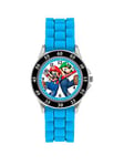 Nintendo Mario Blue Silicone Strap Time Teacher Watch