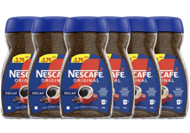 NESCAFE Original Decaf Instant Coffee Jars 95g - Pack of 6