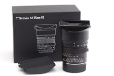 TTArtisan 2/35Mm Noir APO Pour Leitz Leica M f/2 APOCHROMATIQUE