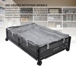 Under Bed Storage Bins Multipurpose Foldable 4 Universal Wheels Underbed Storage