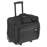 Targus Sacoche à roulettes Executive avec poignée télescopique, Sac pour Ordinateur Portable 15,6 Pouces, Porte-Documents de Voyage – Noir, TBR003EU