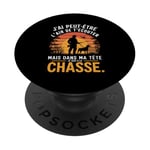 Cadeau idée Drôle Chasseur Homme Chasseur Humour Chasse PopSockets PopGrip Adhésif