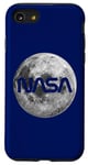 iPhone SE (2020) / 7 / 8 Retro NASA Worm Logo Full Moon Space Graphic Apollo Artemis Case