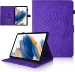 Coque Tablette Samsung Tab A8 Pour Samsung Galaxy Tab A8 10.5 2022/2021 Sm-X200/X205/X207 Stand De Folio De Pli Coque Galaxy Tab A8 Auto Sillage/Sommeil Coque Samsung Galaxy Tab A8 Violet