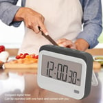 (Grey)Large Digits Digital Timer Alarm Clock Mute Small Digital Kitchen SL