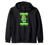 Ghostbusters Slimer Portrait Poster Zip Hoodie