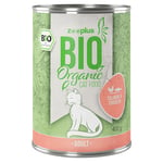 zooplus Bio Luomu -säästöpakkaus 24 x 400 g  - luomulohi & luomukana