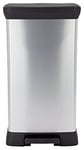 Curver 50 Litre Deco Pedal Bin - Silver