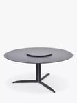 4 Seasons Outdoor Embrace Round Garden Dining Table with Lazy Susan, 160cm, Anthracite