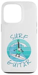 Coque pour iPhone 13 Pro Surf Guitar Guitariste électrique Surfeur Vacances d'été