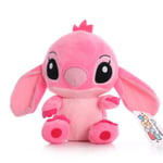 7 tum Stitch Ängel Plyschleksaker Mjukt Fylld Dockor Plushie för Barn Pojkar Flickor Pink