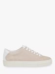 Whistles Raife Minimal Leather Trainers, Grey