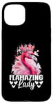 Coque pour iPhone 15 Plus Flamazing Lady – Rose Flamingo Lover Girl